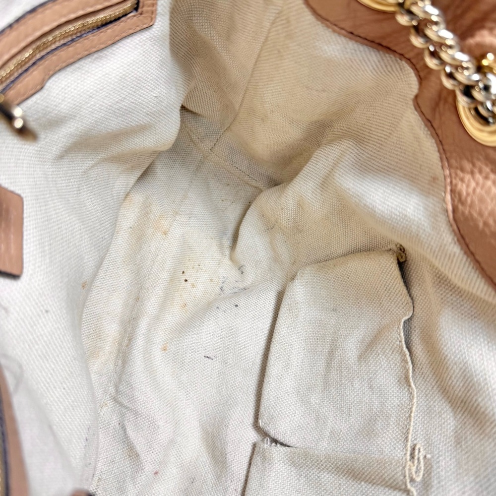 Gucci SOHO Interlocking G Leather Chain Shoulder Bag - Picture 12 of 13